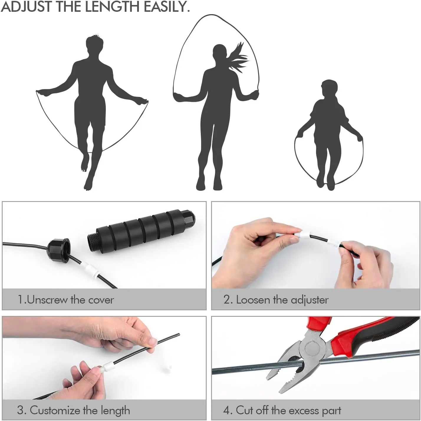 Corde à sauter réglable - Fitness